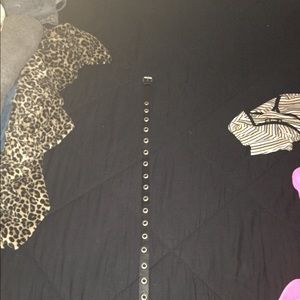 Silver loop hole belt